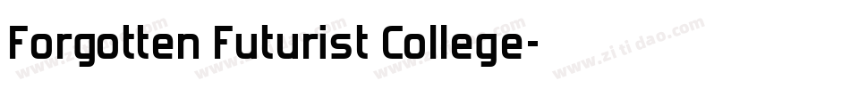 Forgotten Futurist College字体转换